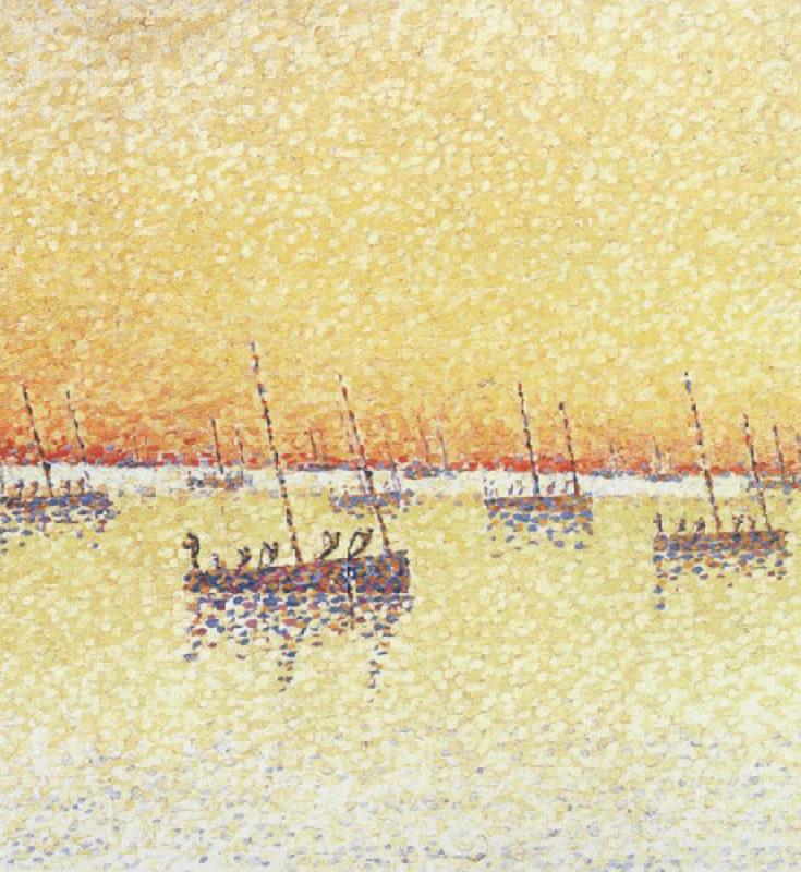 Paul Signac sardine fisbing china oil painting image